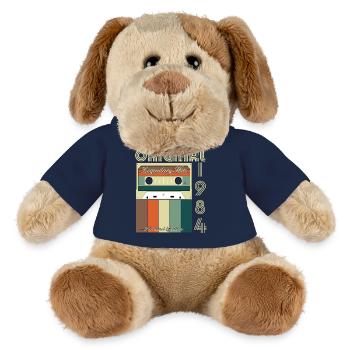Anniversaire légendaire de 1984 - Chien en peluche Helge MiniFeet® - bleu marine - Devant
