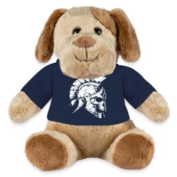 Crâne de Sparte 01 - Chien en peluche Helge MiniFeet® - bleu marine - Devant