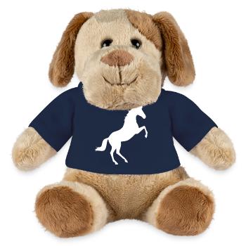 White Horse Horses Silhouettes Shadow Figure - MiniFeet® Dog Helge - french navy - Front