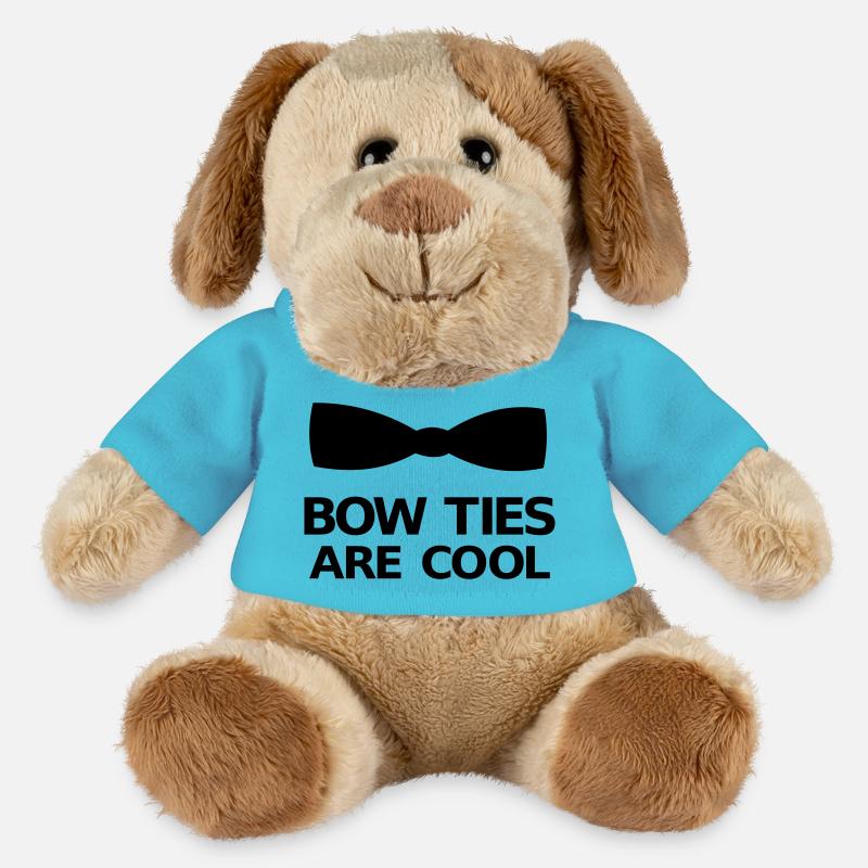 Bow Ties Are Cool - Chien en peluche Helge MiniFeet® - bleu outremer