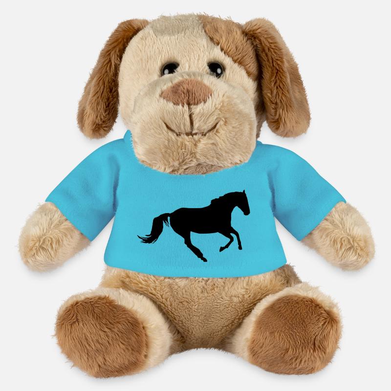Pferd im Galopp - MiniFeet® Hund Helge - Atollblau
