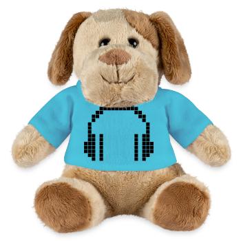 8 BIT Headphones - MiniFeet® Dog Helge - atoll blue - Front