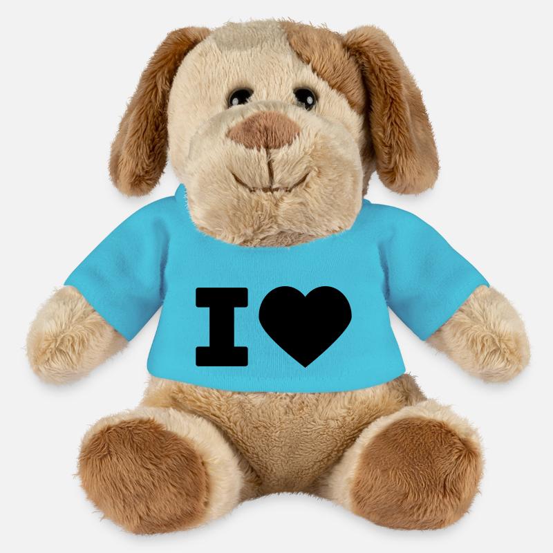 i love - MiniFeet® Hund Helge - Atollblau