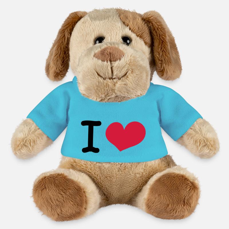 i love - MiniFeet® Dog Helge - atoll blue
