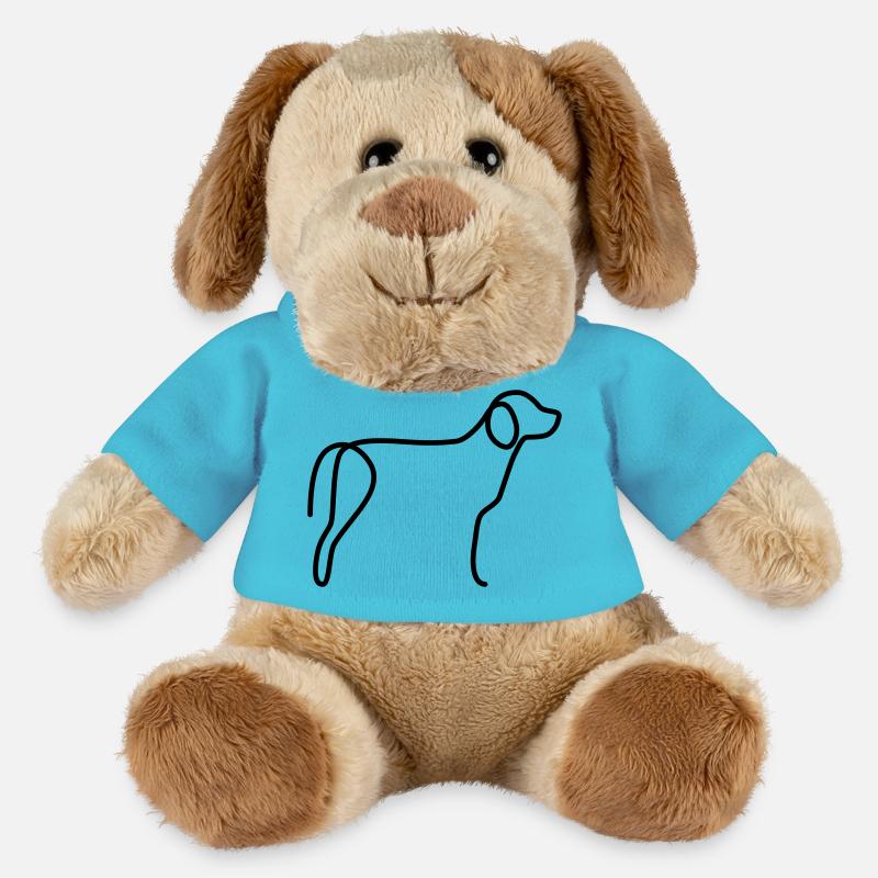 Beagle - Chien en peluche Helge MiniFeet® - bleu outremer
