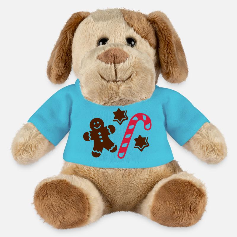 Lebkuchen - MiniFeet® Hund Helge - Atollblau