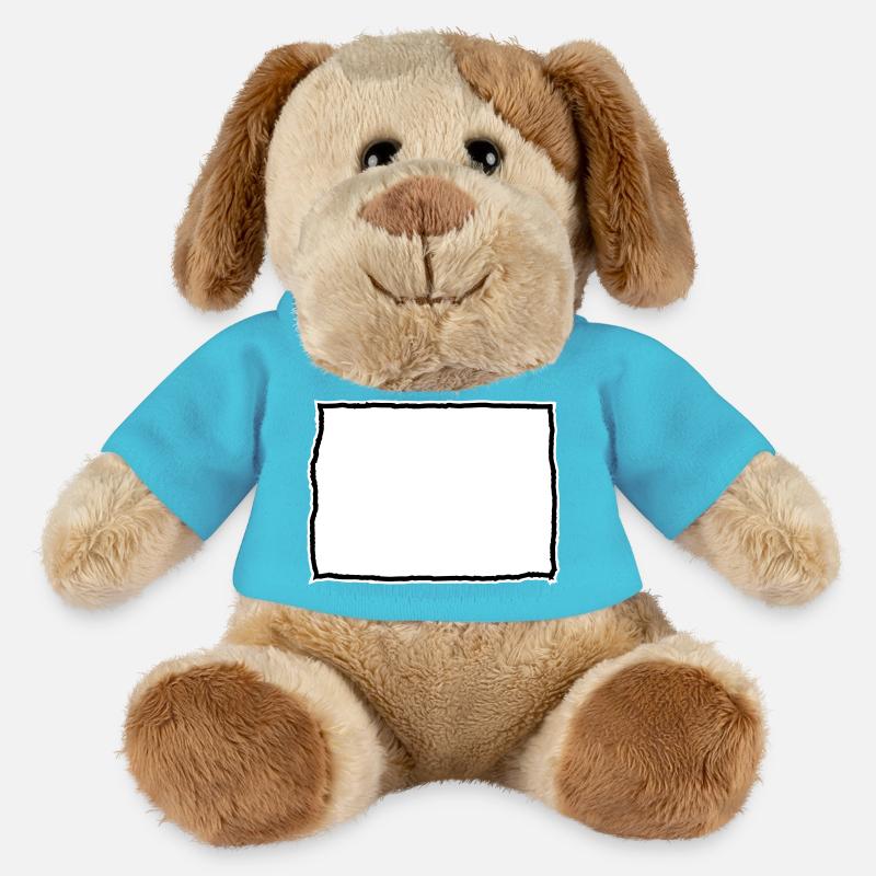 Namensschild in Tabellenformat - MiniFeet® Hund Helge - Atollblau