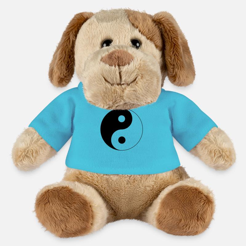 Yin Yang design - Chien en peluche Helge MiniFeet® - bleu outremer