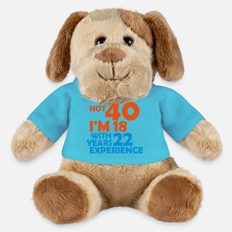 I'm not 40 - i'm 18 with 22 years experience - MiniFeet® Hund Helge - Atollblau