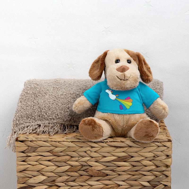 Funny pupping unicorn with rainbow cloud MiniFeet® Dog Helge