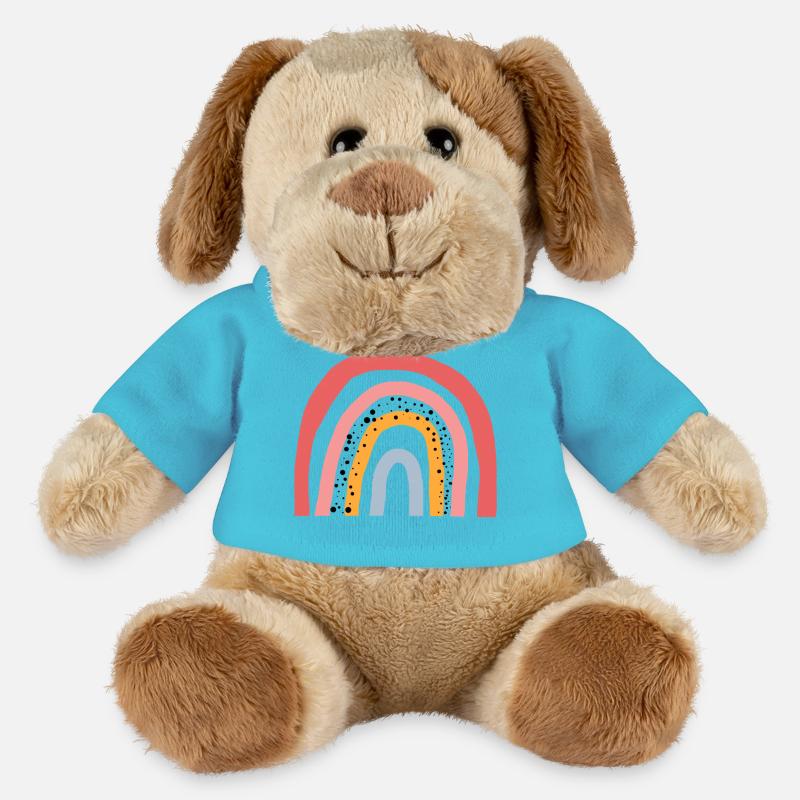 Regenbogen - Liebe - Rainbow-Trend - MiniFeet® Hund Helge - Atollblau