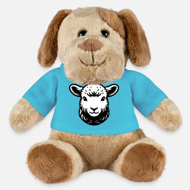 Schaf Lamm - MiniFeet® Hund Helge - Atollblau