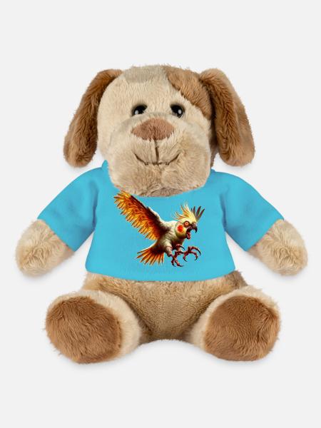 Oiseau maléfique - Calopsitte (14) - Chien en peluche Helge MiniFeet® - bleu outremer