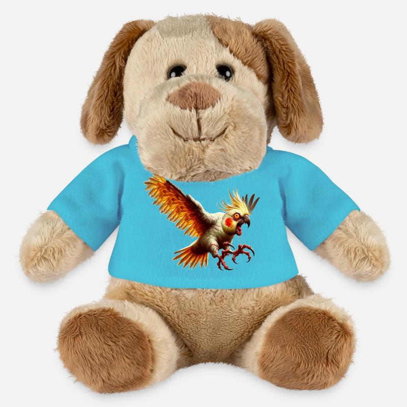 Böser Vogel - Nymphensittich (14) - MiniFeet® Hund Helge - Atollblau