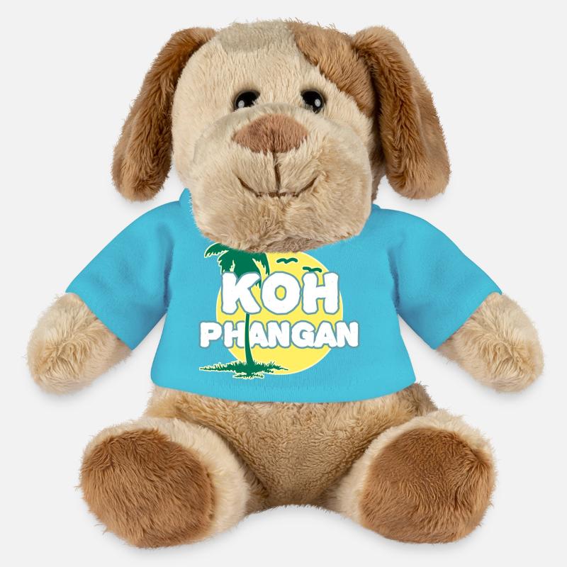 Full Moon Palm Tree K8h Phangan - MiniFeet® Dog Helge - atoll blue
