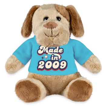 Hergestellt im Jahr 2009 Retro - MiniFeet® Hund Helge - Atollblau - Vorne