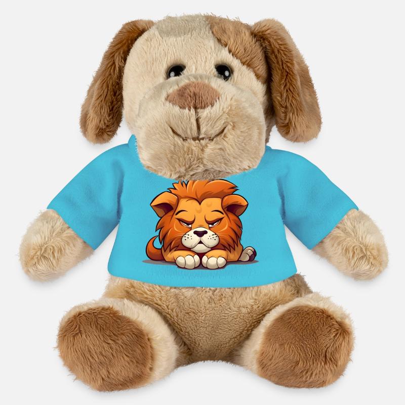 Grumpy Lion - Sprich mich nicht an - MiniFeet® Hund Helge - Atollblau