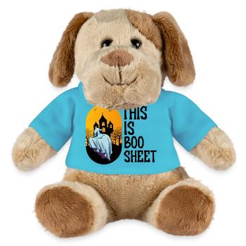 Planche graphique Boo Sheet 1 - Chien en peluche Helge MiniFeet® - bleu outremer - Devant