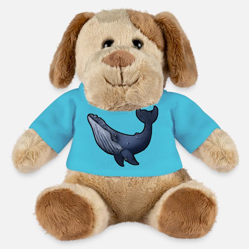 Buckelwal - MiniFeet® Hund Helge - Atollblau
