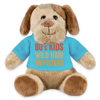 Enfants des années 80 : Cheveux en bataille. Pas de filtres. - Chien en peluche Helge MiniFeet® - bleu outremer - Devant