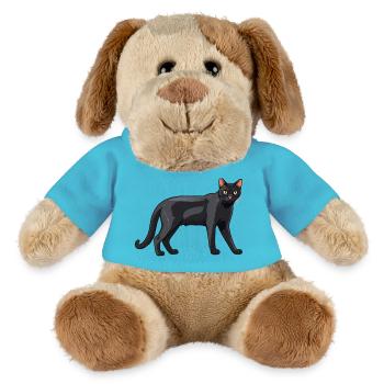 Chat mignon Bombay - Chat Sticker - Chien en peluche Helge MiniFeet® - bleu outremer - Devant
