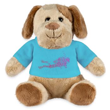 Einfach Diving zeitloses Design - MiniFeet® Hund Helge - Atollblau - Vorne