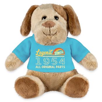 Legendary since 1954 Birthday 1954 Born 1954 - MiniFeet® Dog Helge - atoll blue - Front