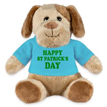 happy st patrick's day - MiniFeet® Dog Helge - atoll blue - Front