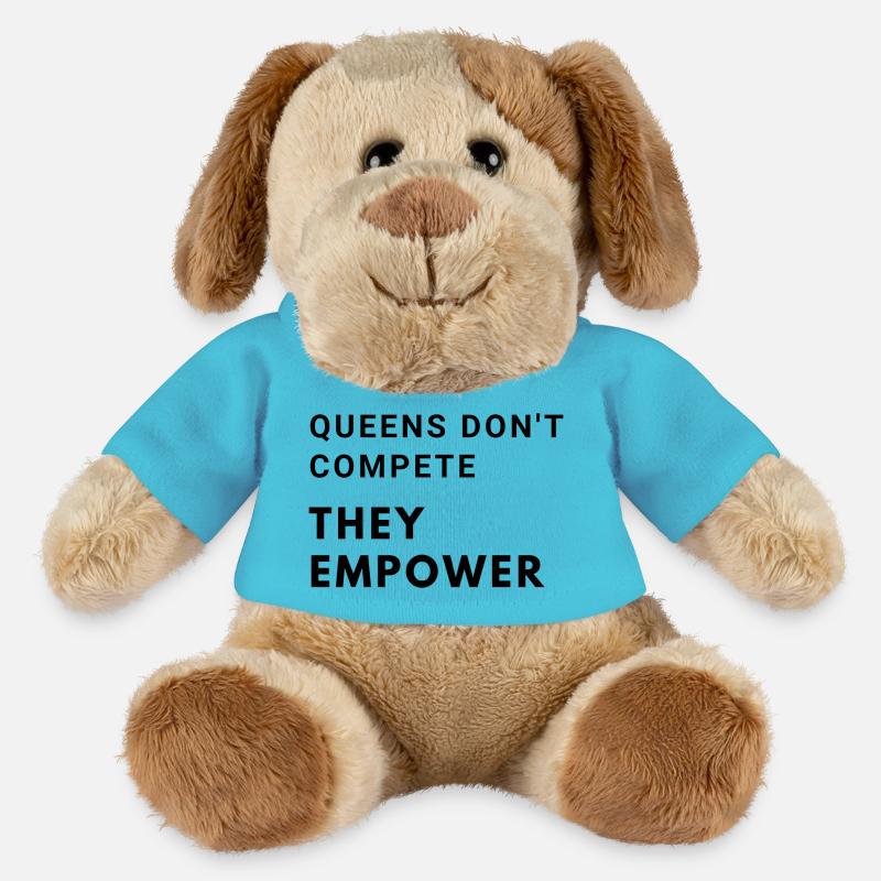 Queens don't compete, they empower - MiniFeet® Hund Helge - Atollblau