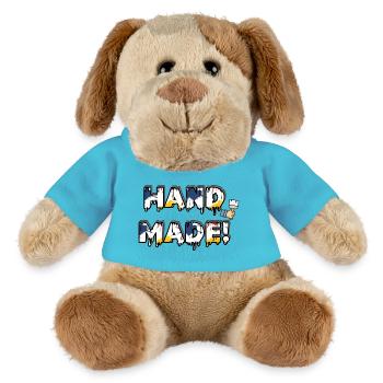 Hand Made 😄 Mit meinen Händen! - MiniFeet® Hund Helge - Atollblau - Vorne