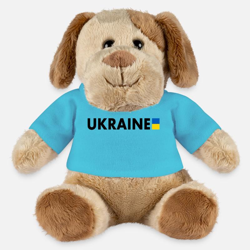 Ukraine - MiniFeet® Hund Helge - Atollblau