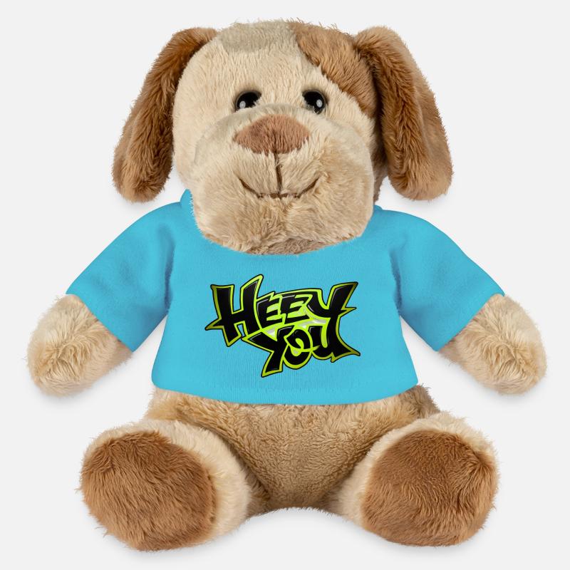 heey du - Begrüsung - MiniFeet® Hund Helge - Atollblau