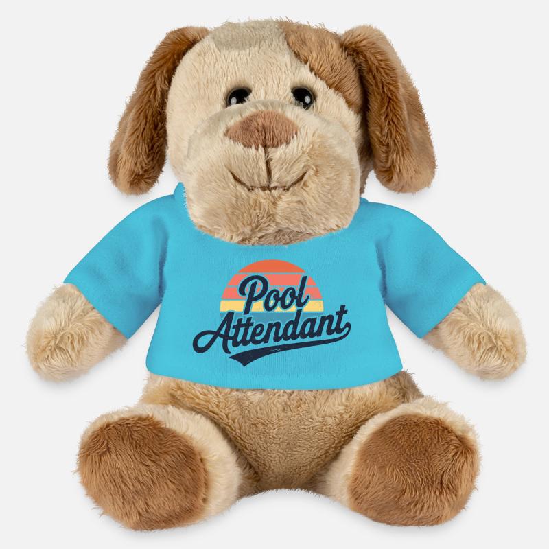 Humor am Pool - MiniFeet® Hund Helge - Atollblau
