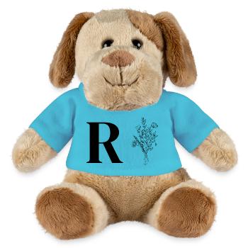 Lette R minimalistische Blumen - MiniFeet® Hund Helge - Atollblau - Vorne