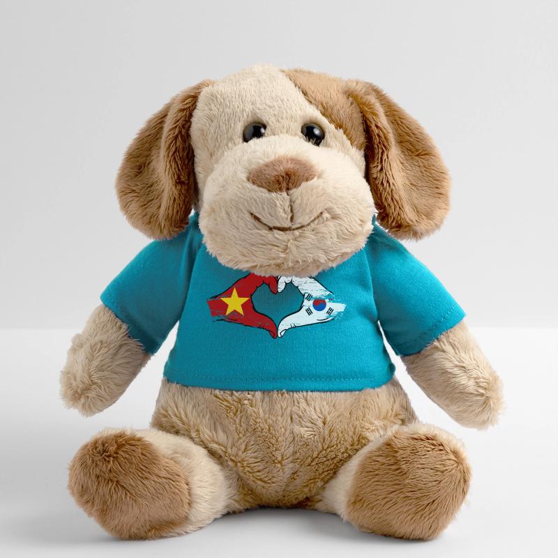 Vietnam Corée du Sud Drapeau Mains Coeur Forme Utilisé Chien en peluche Helge MiniFeet®