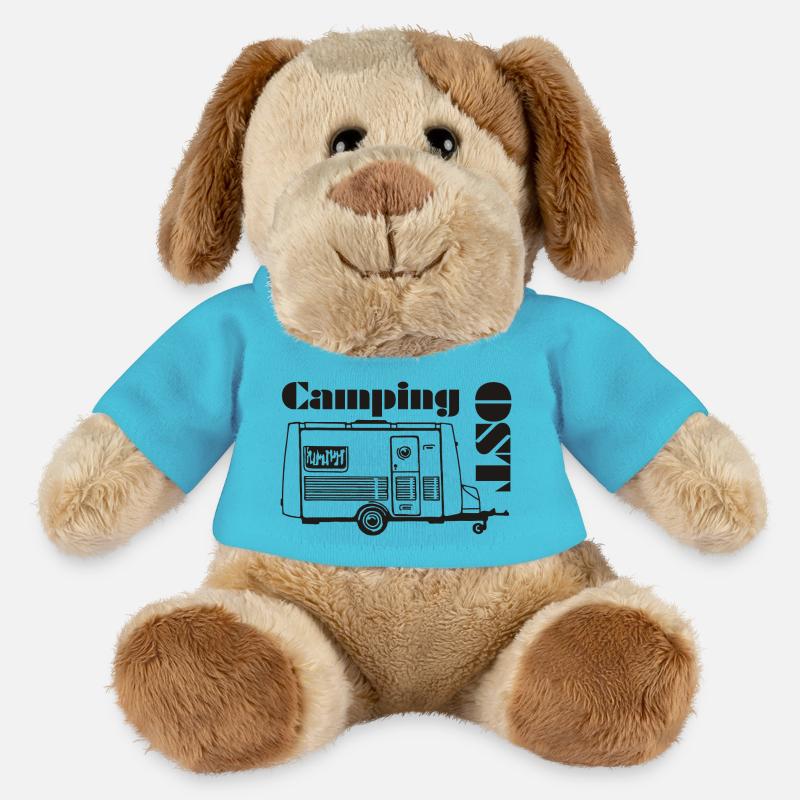 DDR Wohnwagen Intercamp - MiniFeet® Hund Helge - Atollblau