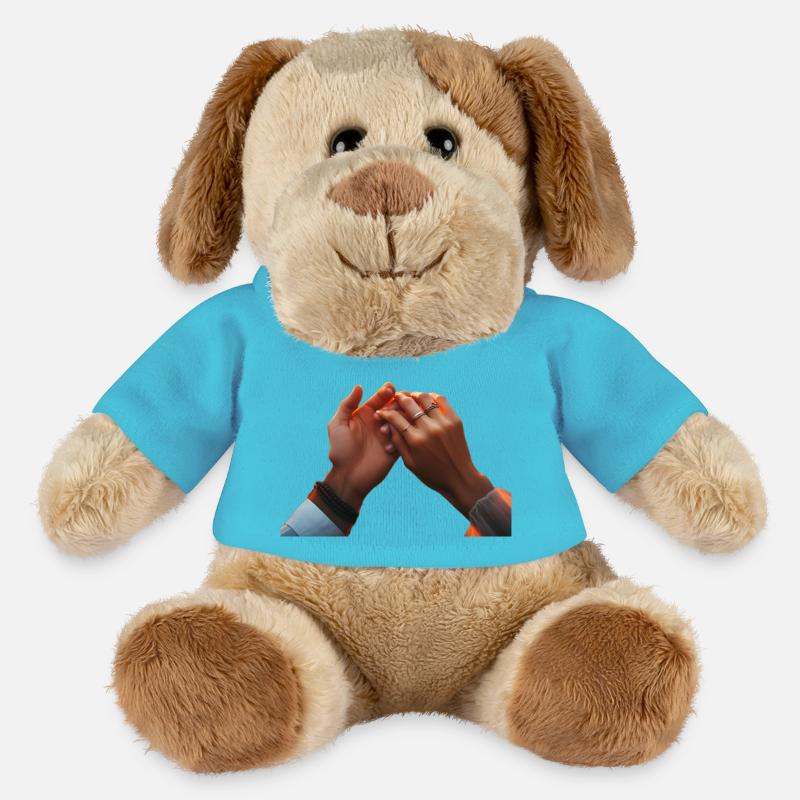 Hand an Hand - MiniFeet® Hund Helge - Atollblau