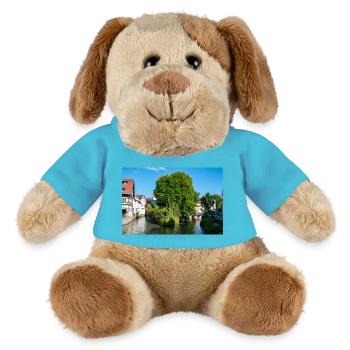 Cityscape of Esslingen am Neckar from Agnesbrücke - MiniFeet® Dog Helge - atoll blue - Front