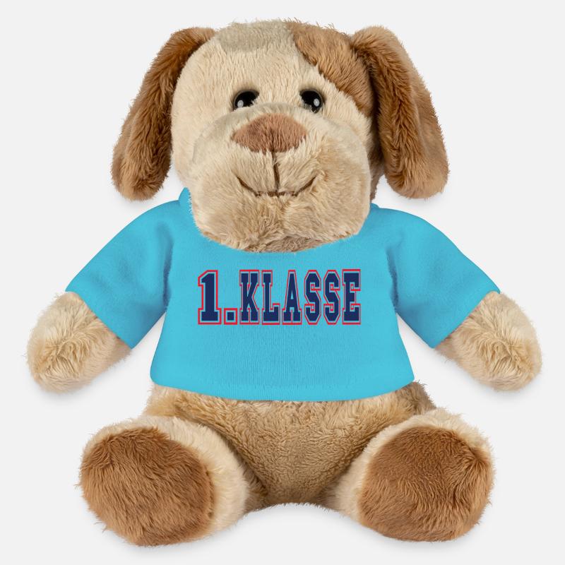 1. Klasse - Einschulung in Klasse 1 - MiniFeet® Hund Helge - Atollblau