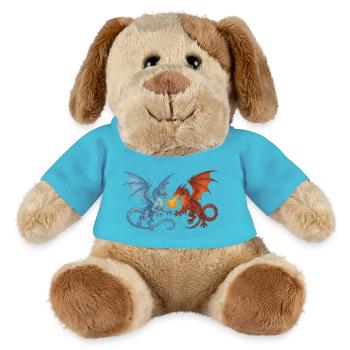 Drachenkampf - MiniFeet® Hund Helge - Atollblau - Vorne