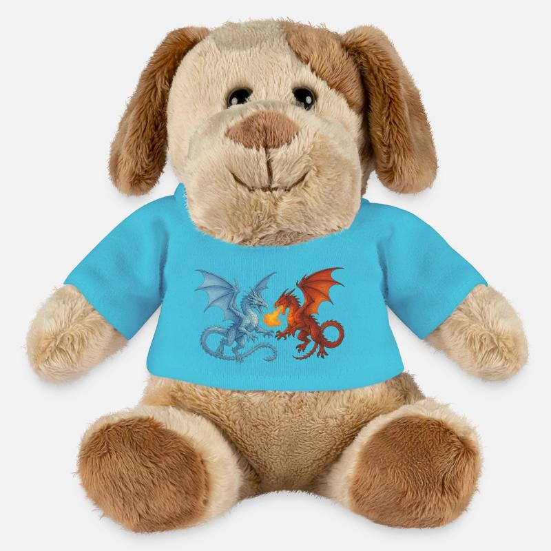 Drachenkampf - MiniFeet® Hund Helge - Atollblau