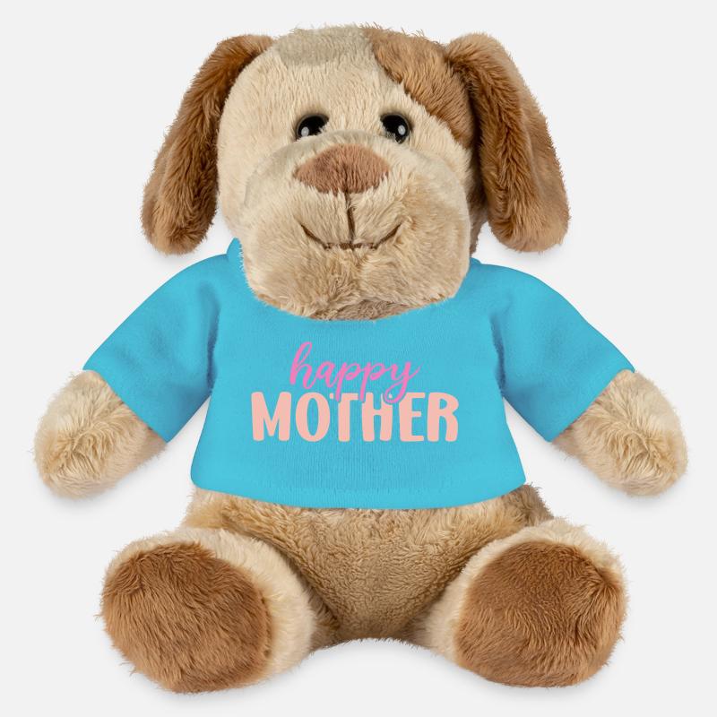 Mère heureuse - Chien en peluche Helge MiniFeet® - bleu outremer