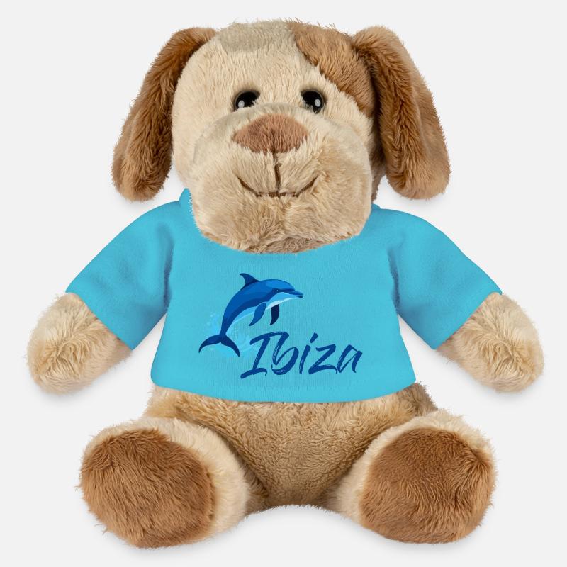 Ibiza Urlaub mit Delfin - MiniFeet® Hund Helge - Atollblau