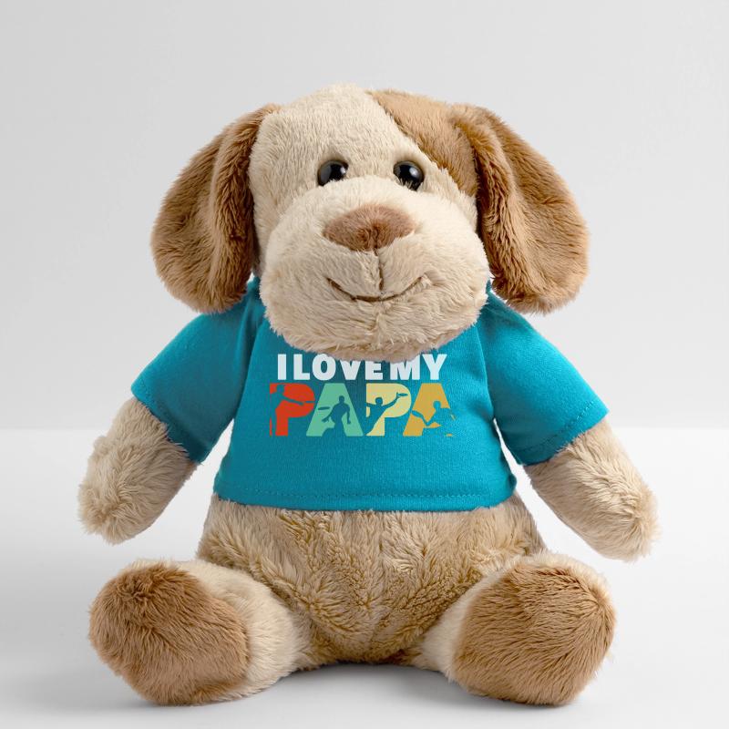 J’adore l’art rétro de disc golf de mon papa Chien en peluche Helge MiniFeet®