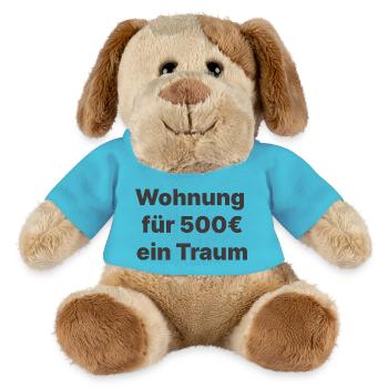 Wohnung für 500 ein Traum - MiniFeet® Hund Helge - Atollblau - Vorne