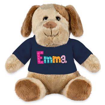 Personalized Emma Name - MiniFeet® Dog Helge - french navy - Front