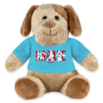 Shotokai Karate Martial Arts Dojo Kanji Japan - MiniFeet® Hund Helge - Atollblau - Vorne