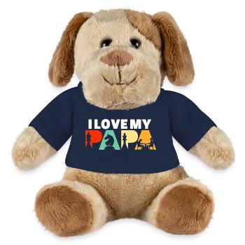 Chess Heartbeat, Pulse-Strategie, Silhouettenkunst - MiniFeet® Hund Helge - French Navy - Vorne