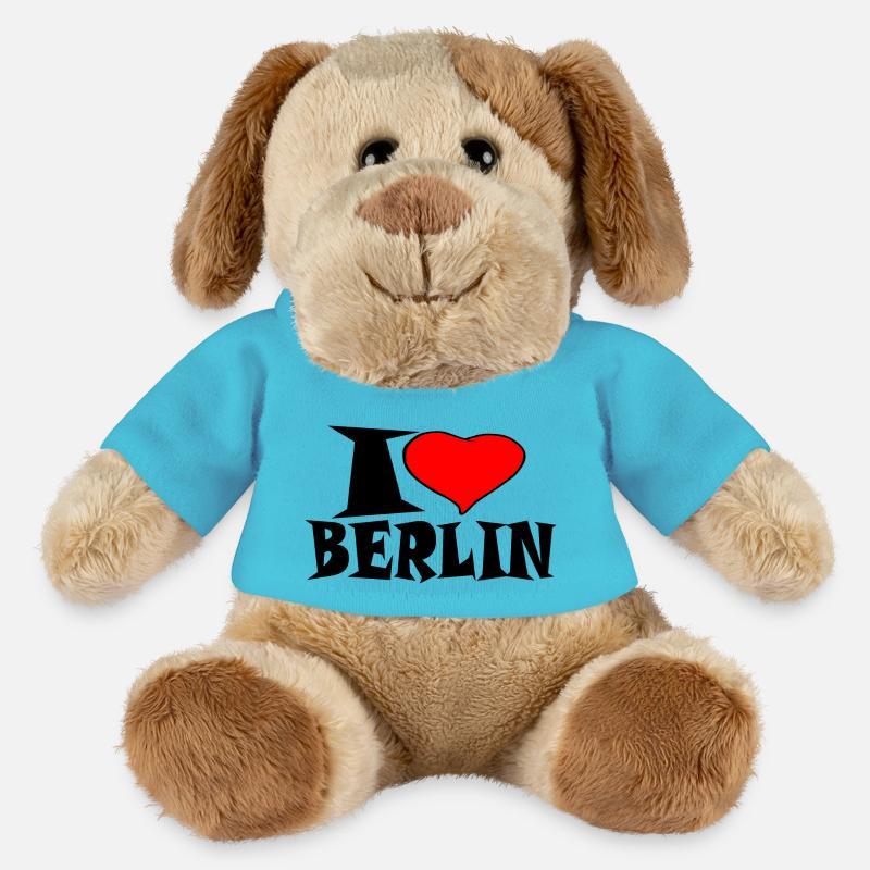 Berlin - Ich Liebe Berlin - MiniFeet® Hund Helge - Atollblau