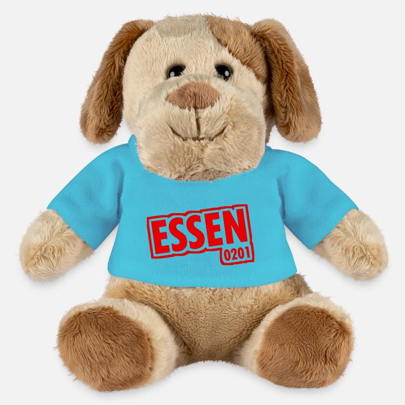 Essen - 0201 - Vorwahl - Slogan - MiniFeet® Hund Helge - Atollblau